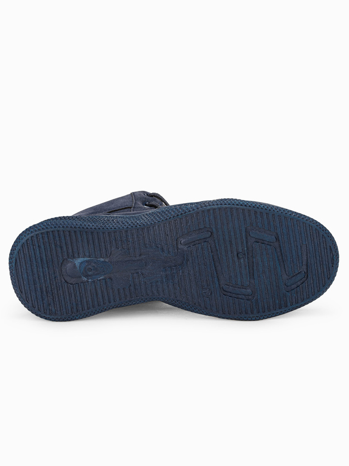 Men's high-top sneaker shoes - navy blue V5 T380