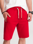 Men's short shorts with pockets - red V7 OM-SRBS-0109