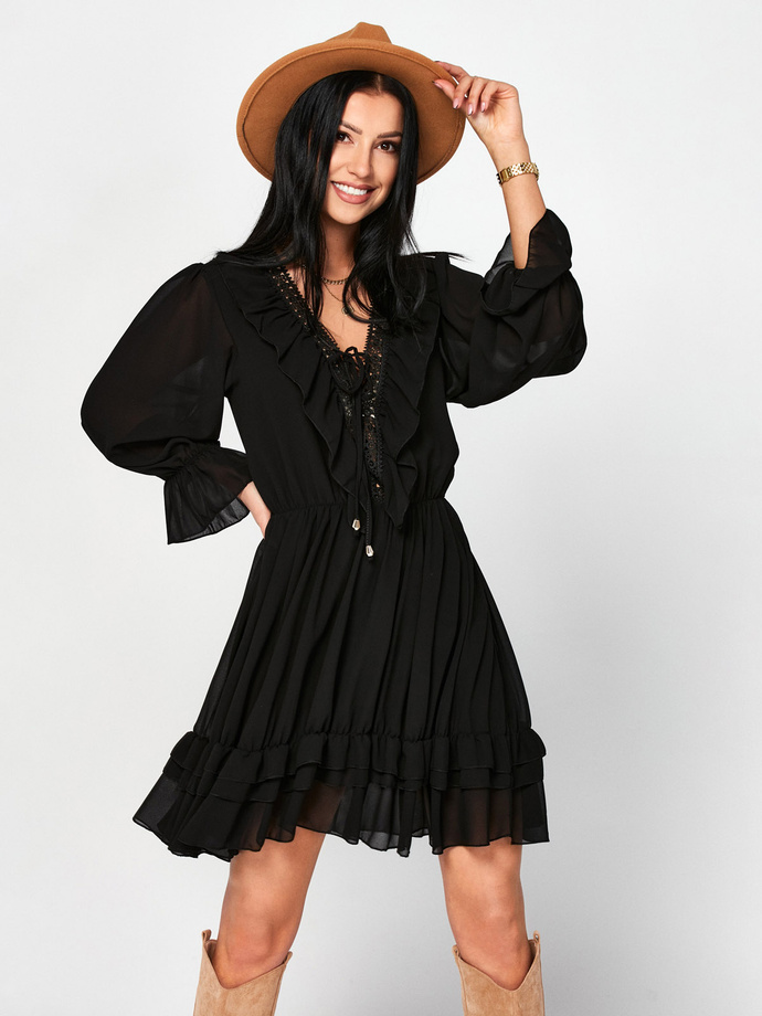 Women's dress DLR093 - black