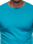 T-shirt męski basic EM-TSBS-0100 - turkusowy