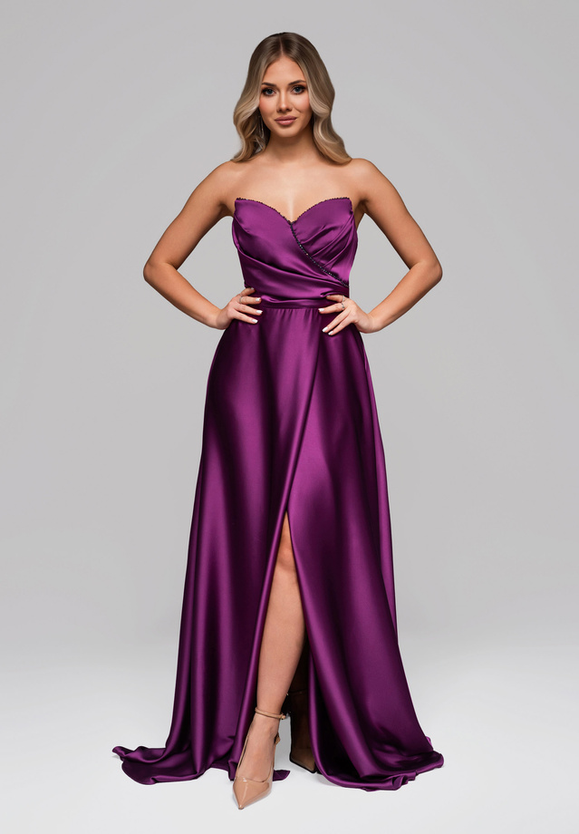 Evening dress LA-OM-DLR177 - fuchsia