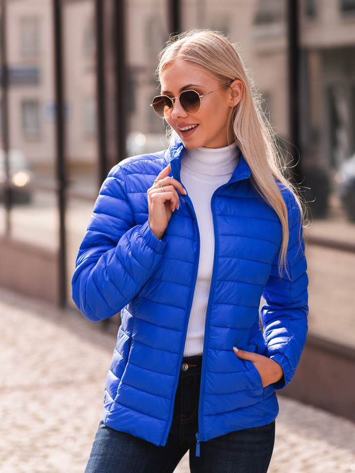 Women's mid-season jacket CLR008 - blue