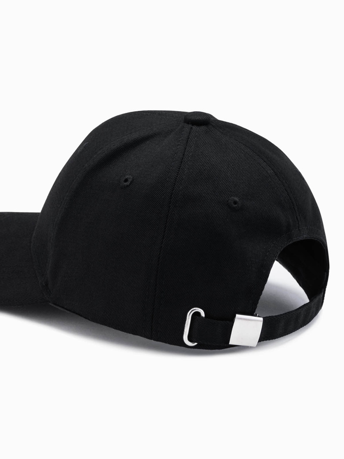 Czapka męska z daszkiem H175 - czarna