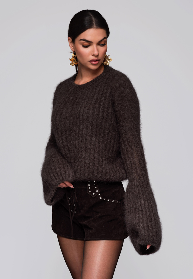 Sweter damski LW-SWSW-0110 - brown