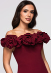 Evening dress LA-OM-DLR178 - burgundy