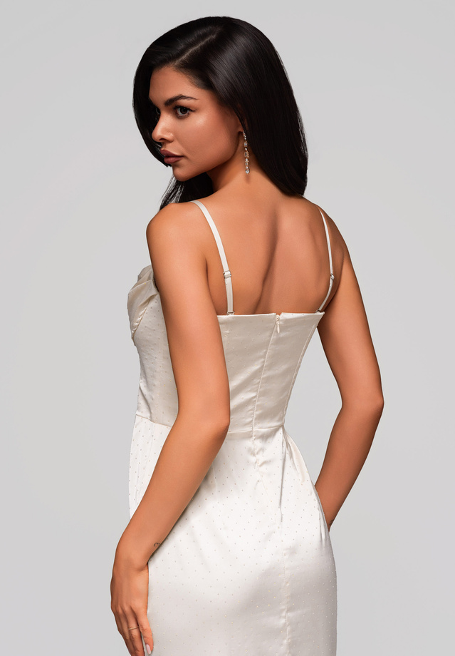 Evening dress LA-OM-DLR104 - ecru