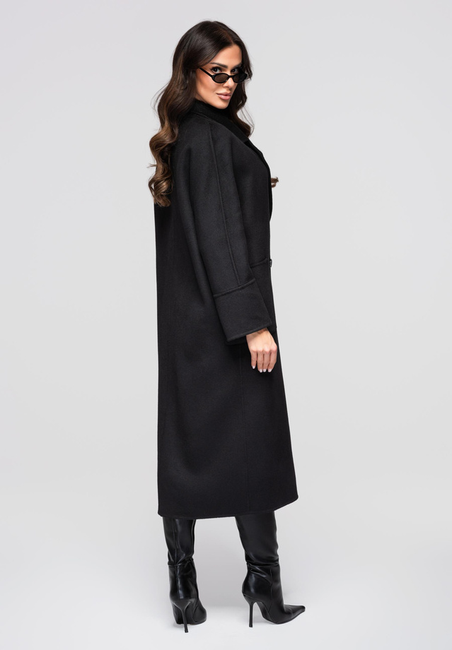 Women's long wool coat LARICA OW-COLC-0100 v3 - maroon