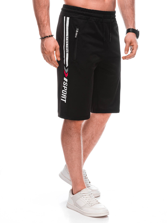 Men's sweatshorts W488 - black