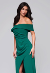 Evening dress LA-OM-DLR232 bottle green