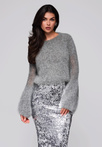 Women's sweater LW-SWSW-0110 - grey