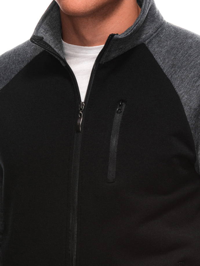 Men's hoodless sweatshirt B1707 - black