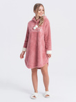 Piżama damska koszula nocna ULR255 - różowa