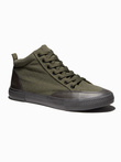 Men's casual sneakers T377 - olive V5