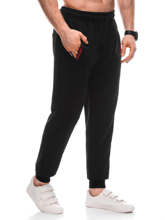 Men's sweatpants P1457 - black