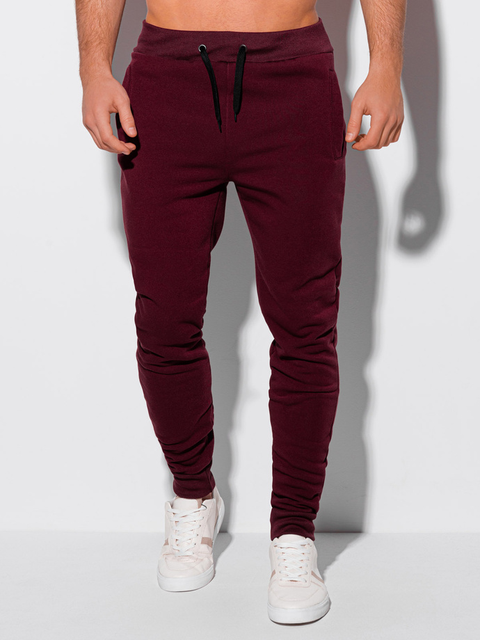 Men's sweatpants P1088 - dark red