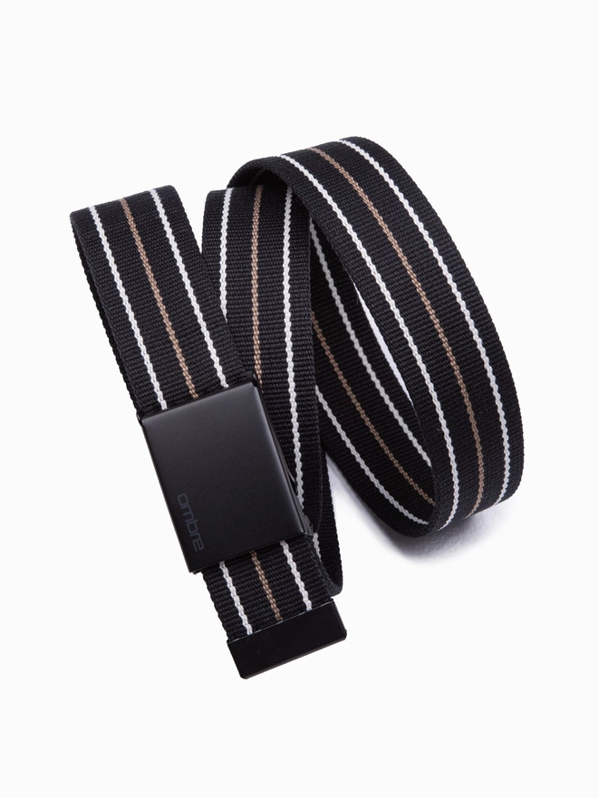 Men's sackcloth belt - black A648