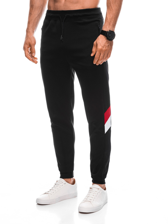 Men's sweatpants P1392 - black