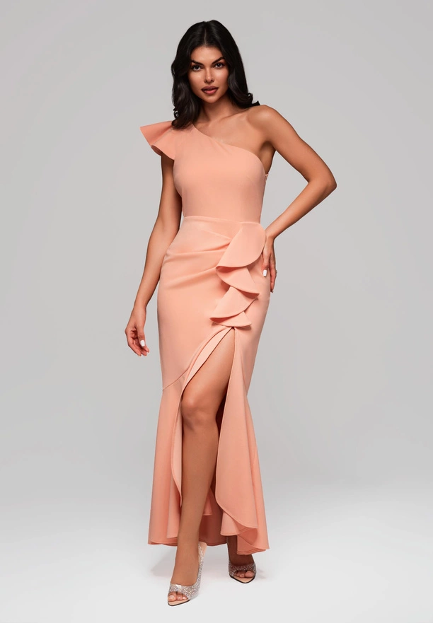 Evening dress LA-OM-DLR168 - orange