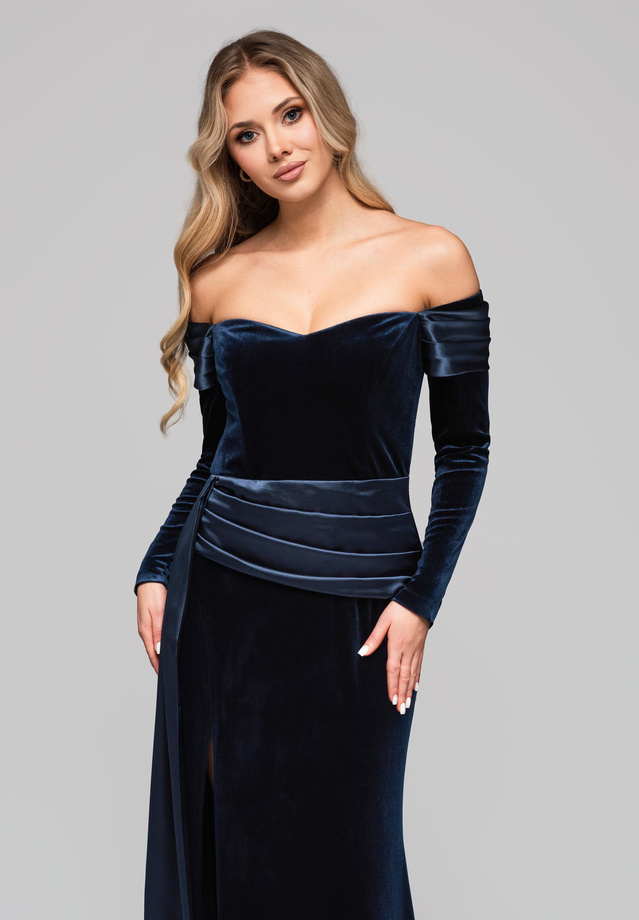 Evening dress LA-OM-DLR254 - navy