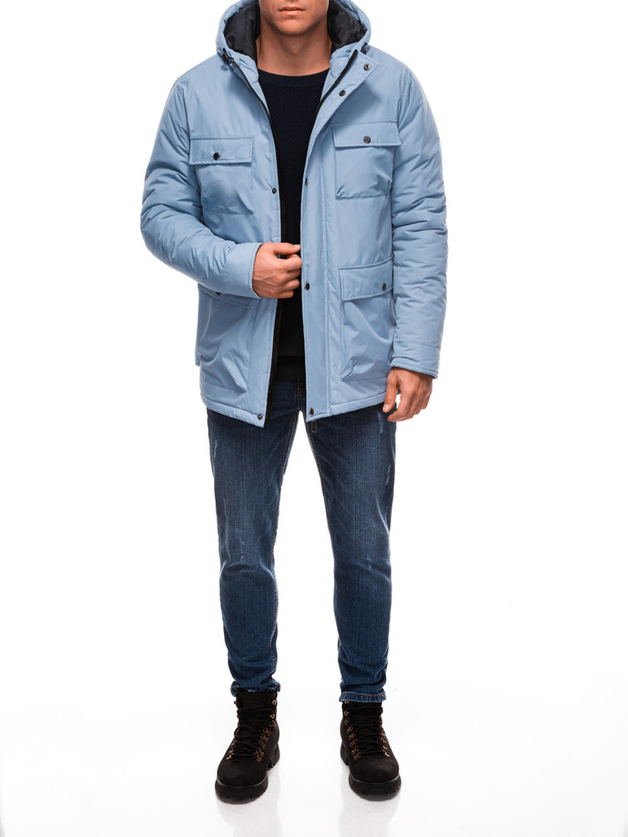 Men's winter jacket C530 - light blue