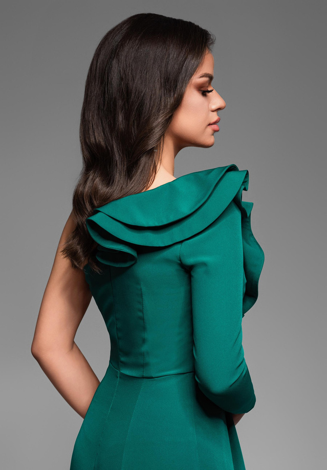 Evening dress LA-OM-DLR035 - bottle green