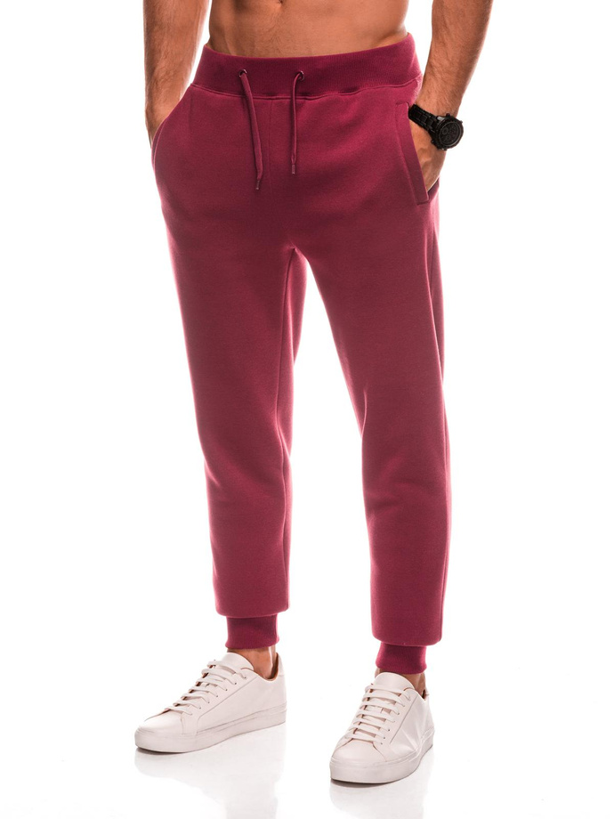 BASIC men's uniform sweatpants joggers - maroon V7 EM-PABS-0108