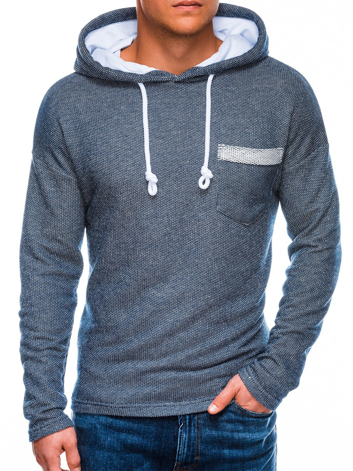 Men's hooded sweatshirt - navy B963