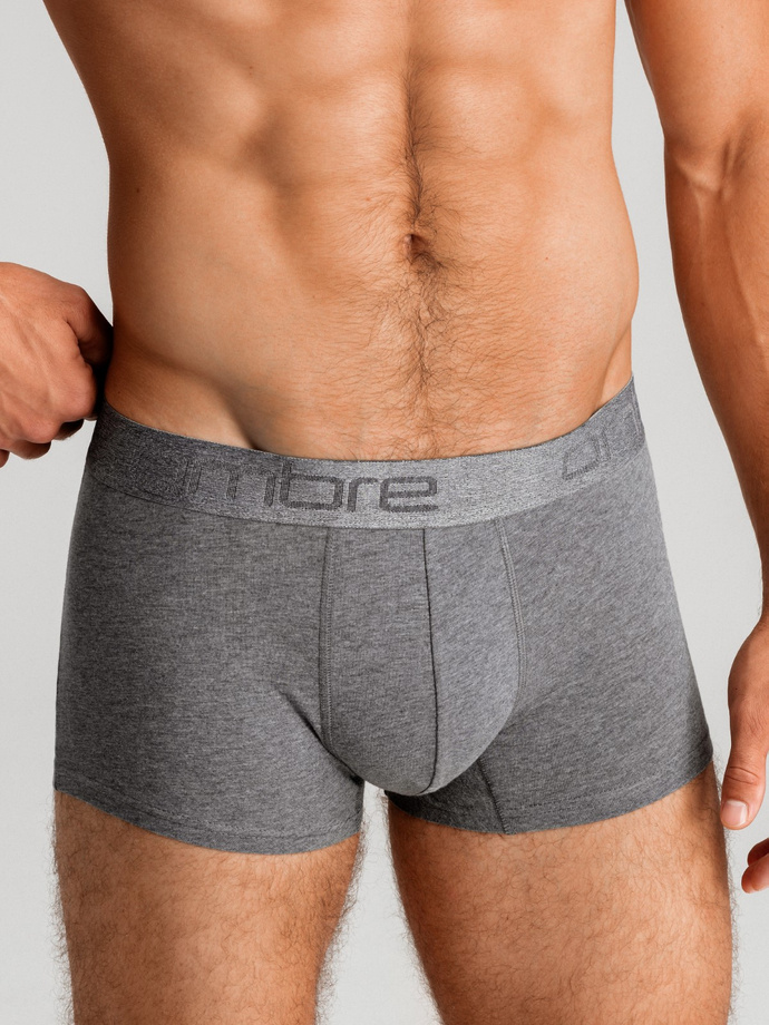 Men's cotton boxer shorts with logo - 3-pack mix V3 OM-UNBO-0105