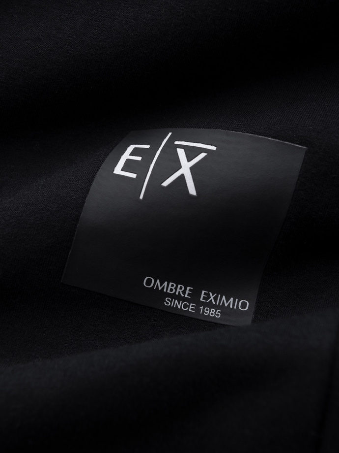 Męskie spodnie dresowe z logotypem – czarne V1 OM-PASK-0167