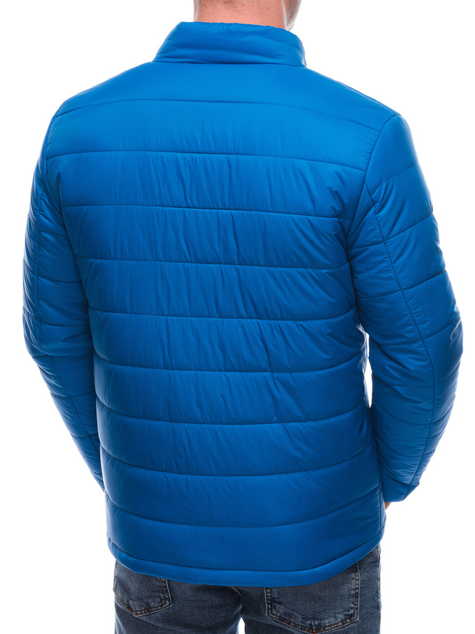 Men's mid-season quilted jacket C526 - blue