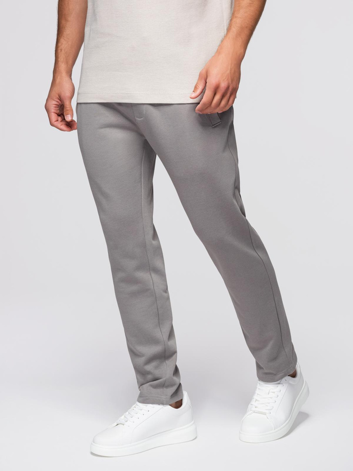 Men's sweatpants with unlined leg - gray V8 OM-PABS-0206