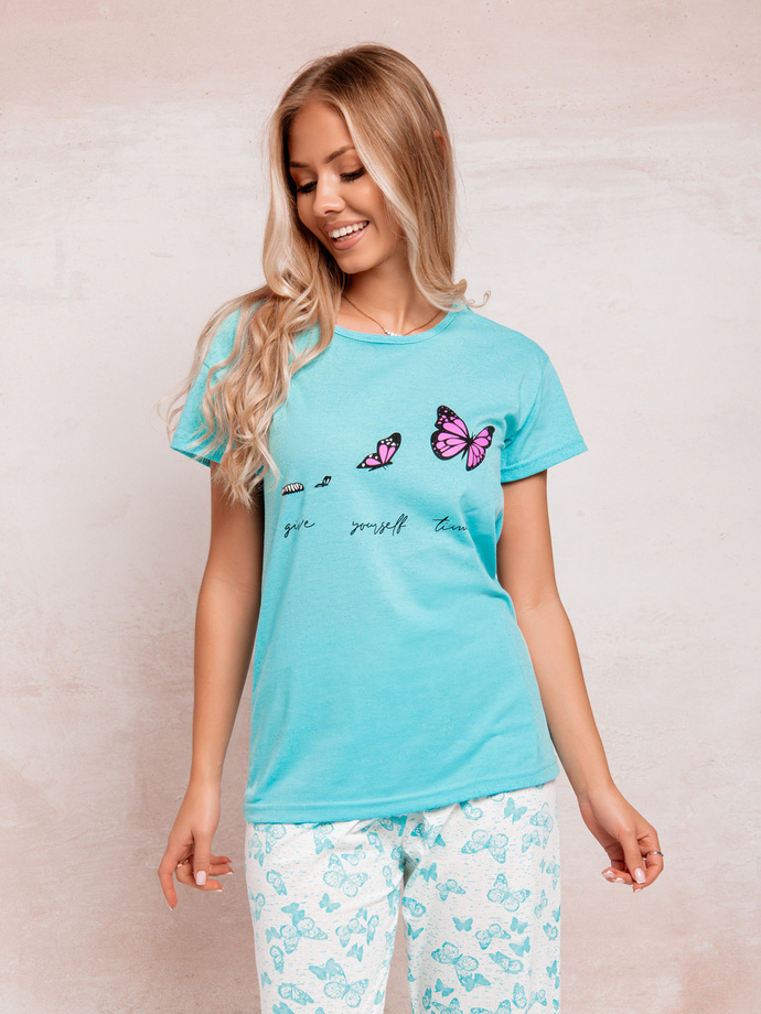 Women's pyjamas ULR418 - light blue