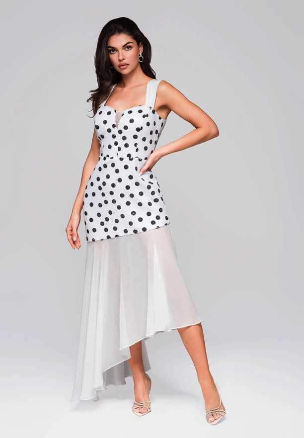 Evening dress LA-OM-DLR245 - white