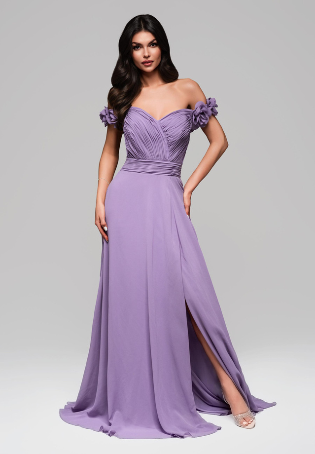 Evening dress LA-OM-DLR141 - violet