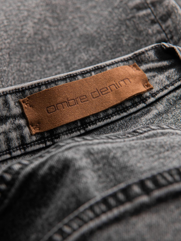 Men's classic washed REGULAR FIT jeans - gray V4 OM-PADP-0217