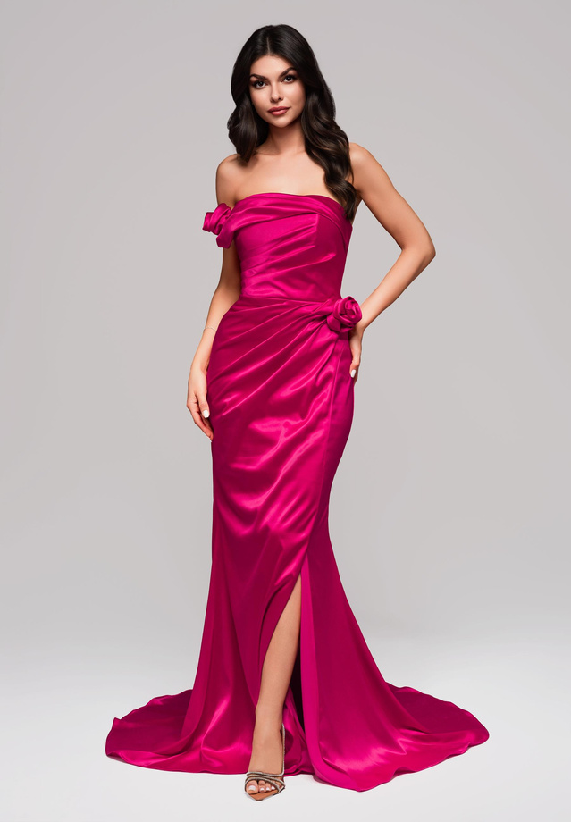 Evening dress LA-OM-DLR144 - fuchsia