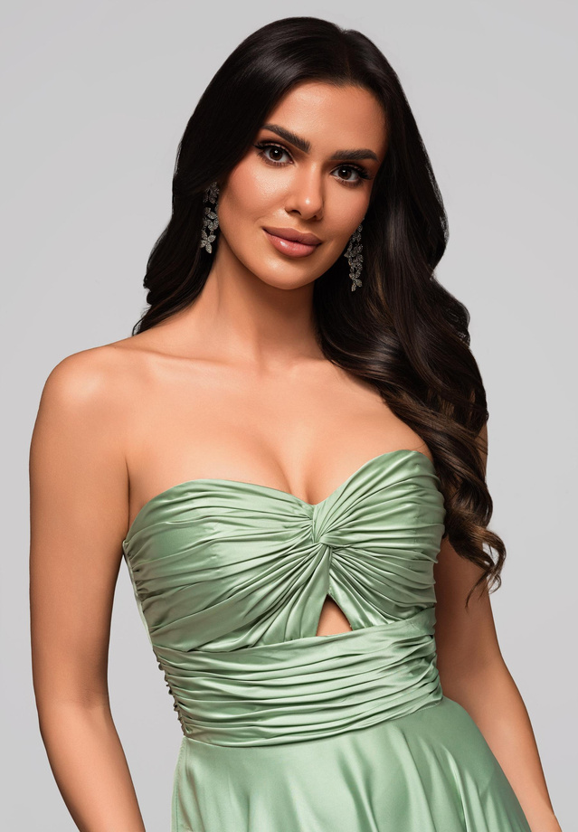 Evening dress LA-OM-DLR159 - light green