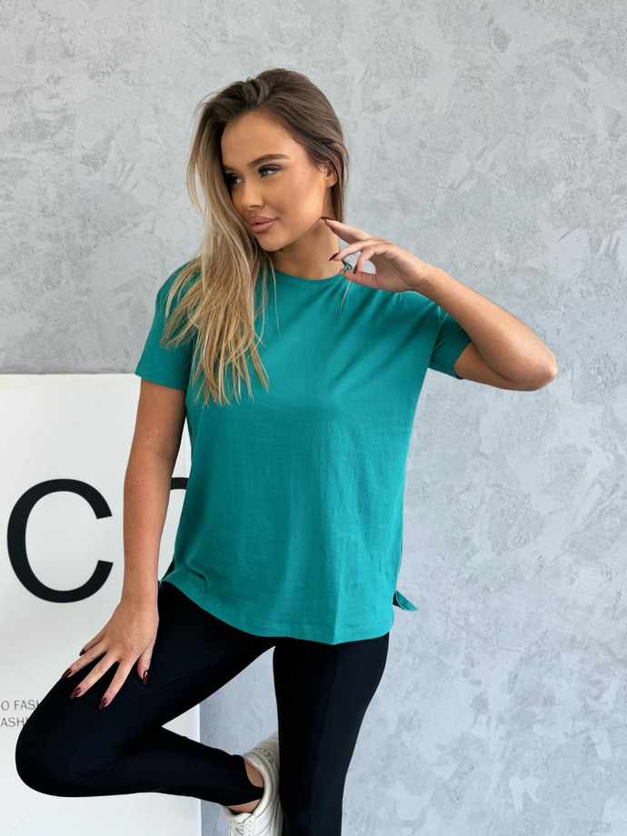 Oversize t-shirt SLR094 - turquoise
