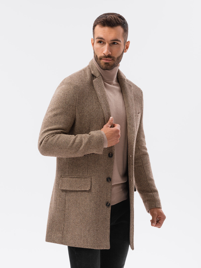 Men's coat - brown C431