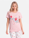 Women's pyjamas ULR261 - pink
