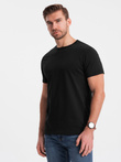 Classic BASIC men's cotton T-shirt - black V1 OM-TSBS-0146