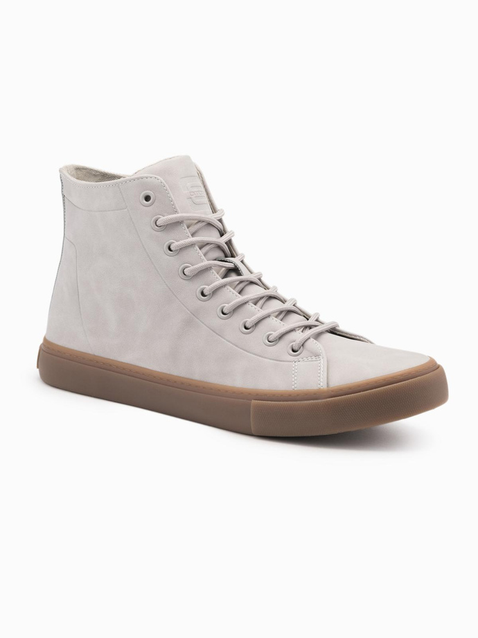Men's ankle sneakers with rubber sole - ash V3 OM-FOTH-0187