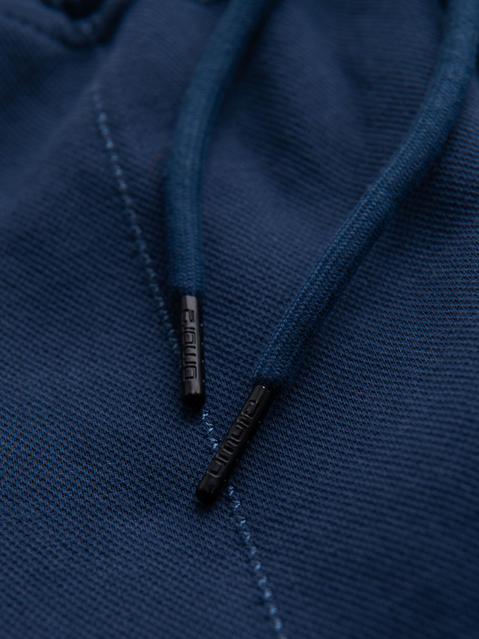 CARROT men's structured knit sweatpants - dark blue V5 OM-PASK-0143