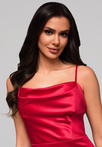 Evening dress LA-OM-DLR166 - burgundy