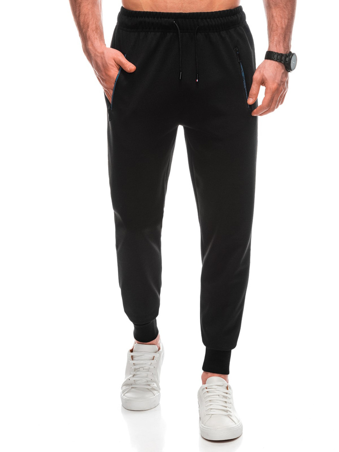 Men's sweatpants P1441 - black