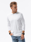 Men's plain longsleeve - white L138