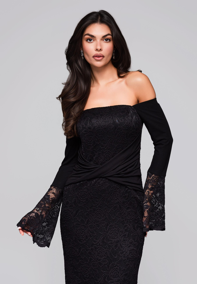 Evening dress LA-OM-DLR243 - black