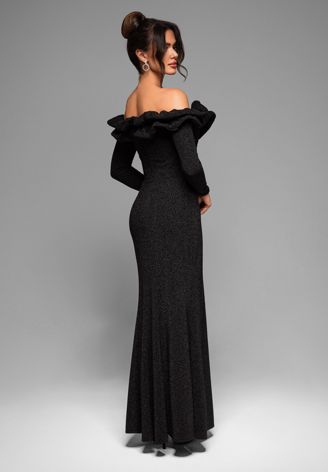 Evening dress LA-OM-DLR002 - black