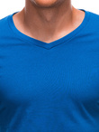 T-shirt męski basic V-neck EM-TSBS-0101 - niebieski V5