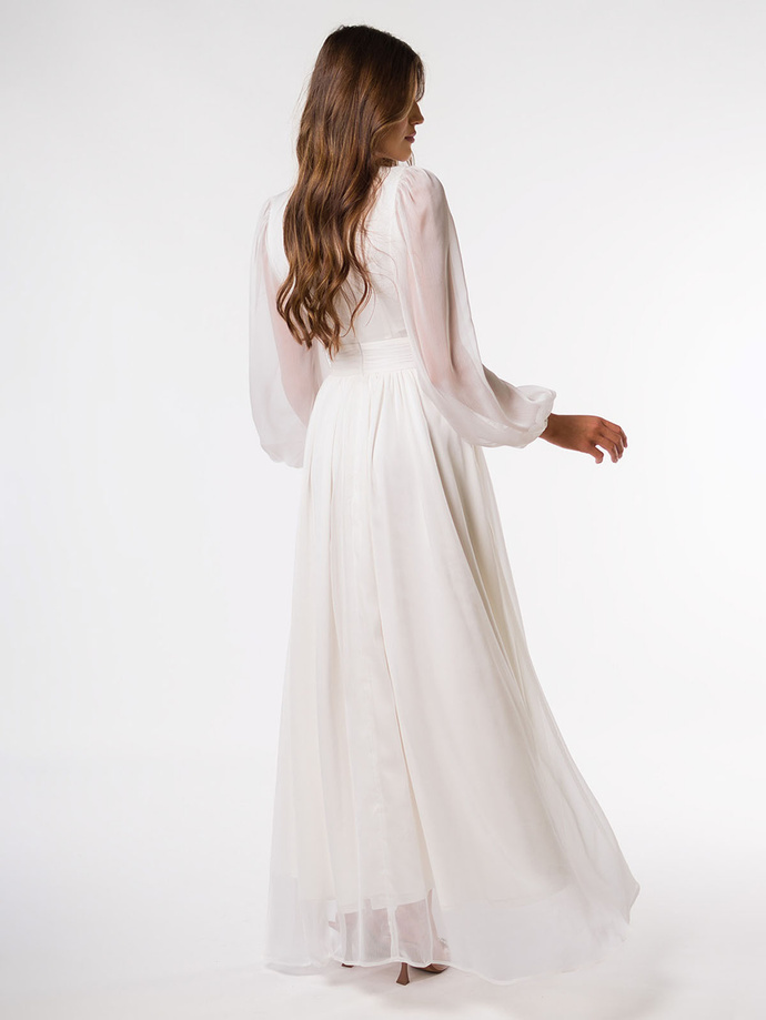 Sukienka maxi SELENA DLR154 - ecru